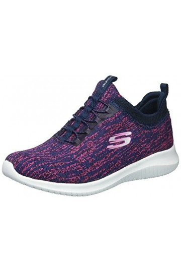 Skechers - Baskets mode pour femme - Bleu Navy Pink - 36 EU