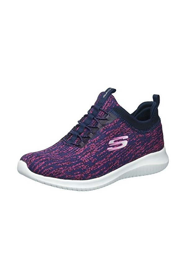 Skechers - Baskets mode pour femme - Bleu Navy Pink - 36 EU
