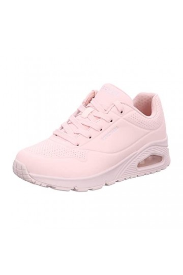 Skechers Femme Uno Frosty Kicks Basket, Rose, 40 EU