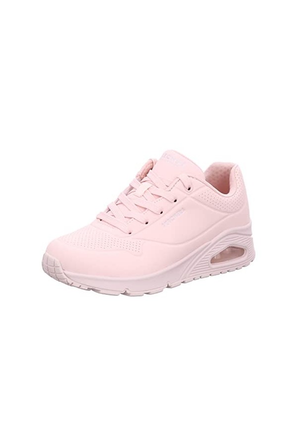 Skechers Femme Uno Frosty Kicks Basket, Rose, 40 EU