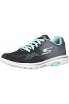 Skechers Femme Go Walk 5-Alive Basket, Black Aqua, 36.5 EU