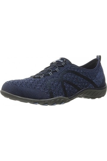 Skechers Breathe Easy - Fortune-Knit-23028, Womens Low-Top Trainers, Blue Navy , 5.5 UK 38.5 EU 