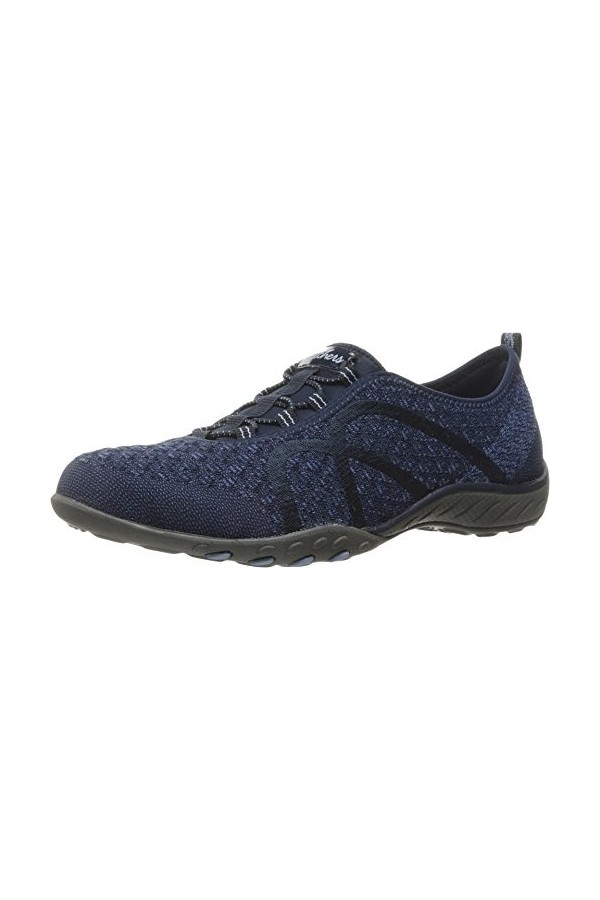 Skechers Breathe Easy - Fortune-Knit-23028, Womens Low-Top Trainers, Blue Navy , 5.5 UK 38.5 EU 