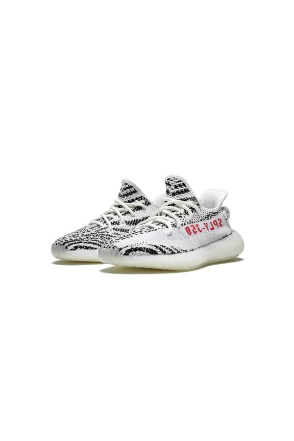 adidasAQ2659 - Adidas Yeezy Boost 350 Moonrock Aq2660 Femme , Noir Blanc/Noir/Rouge , 30.5 EU