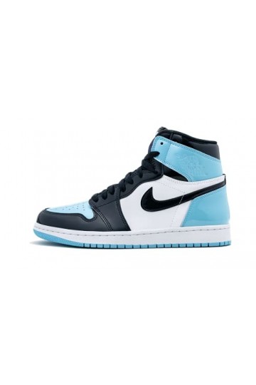Jordan Femme WMNS 1 High OG Chaussures de Fitness, Multicolore Obsidian/Blue Chill/White 000 , 38 EU