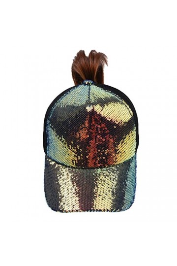 Zaxgf Casquette de baseball unisexe pour femme - En coton - Décontractée - Hip Hop - Réglable, Paillettes dorées, 54/60