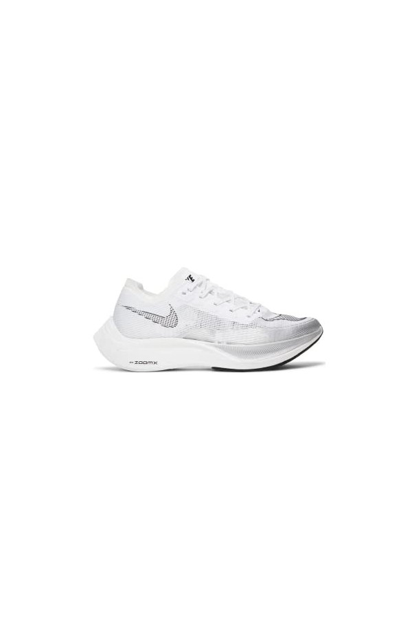 Nike ZoomX Vaporfly Next%2 pour femme, Blanc/Noir/Argent, 38.5 EU