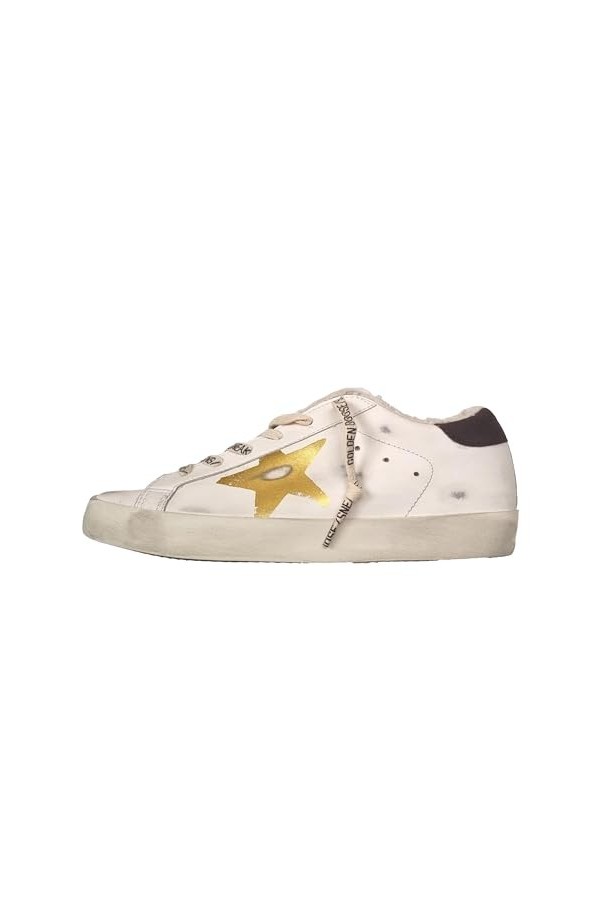 Golden Goose Chaussures Femme Sneakers Superstar YATAY durable 82377 Blanc, Blanc, 40 EU