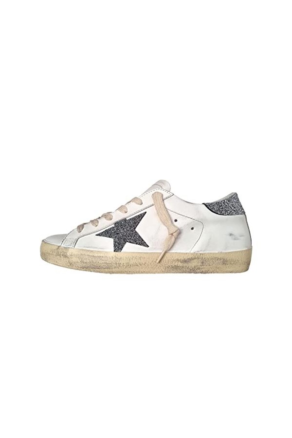 Golden Goose Femme Super-Star Basket White - Silver 37 EU