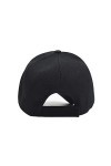 Casquette de baseball unisexe pour homme et femme avec Velcro pour le sport, la pêche, la chasse, la jungle, noir, Large