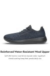 Allbirds Baskets en laine Runner Mizzles I résistantes à leau pour femme fabriquées avec des matériaux naturels, Noir Ntrl 