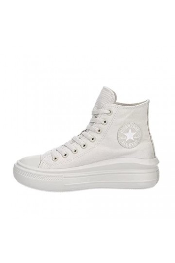 Converse Chuck Taylor All Star Baskets montantes à plateforme unisexe, Mastic pâle/blanc, 11 Women/9 Men