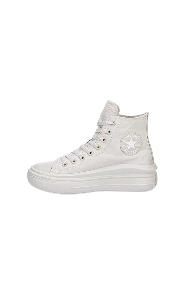Converse Chuck Taylor All Star Baskets montantes à plateforme unisexe, Mastic pâle/blanc, 11 Women/9 Men