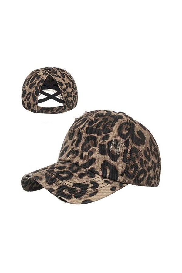 AIEOE Queue de Cheval Casquette de Baseball Femme été Respirante Légère Chapeau Ponycaps Anti-Soleil Chapeau de Soleil Réglab