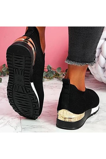 Chaussures de Sécurité Femme Chaussure De Sport Femme A La Baskets à Compensés pour Femmes Mode Air Running Course Chaussures