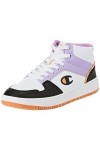 Champion Femme Rebound 2.0 Mid W Baskets, Bianco Viola Nero Arancione Ww016, 38 EU