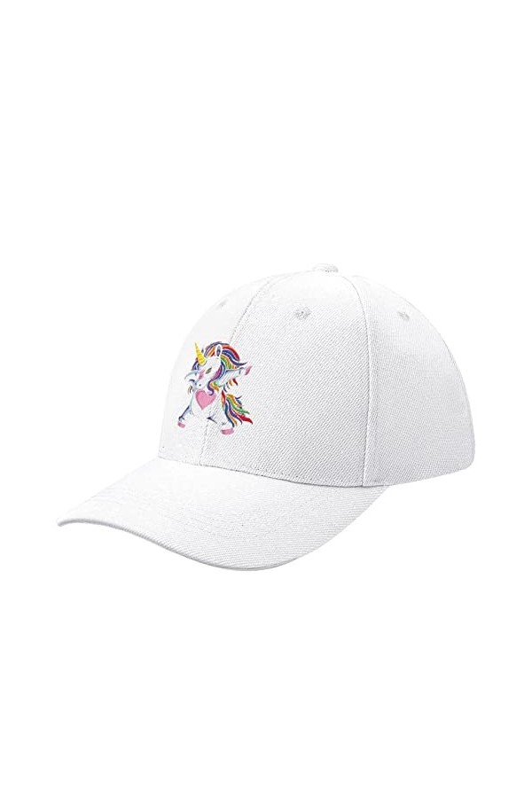 NIBABA Casquette de baseball mignonne licorne pour femme - Casquette de sport pour homme - Casquette de baseball réglable - T