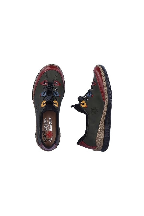 Rieker Femme N3271 Basket, Multicolour, 39 EU