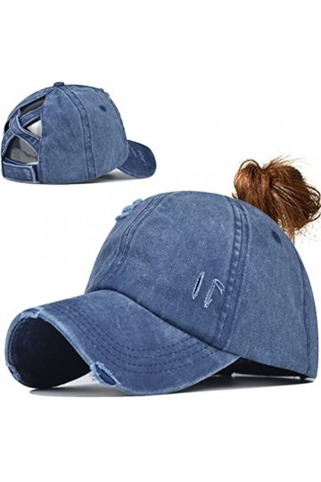 Queue de Cheval Casquette de Baseball Léger Réglable Séchage Rapide Respirante Anti-Soleil Casquette de Baseball pour Femme e