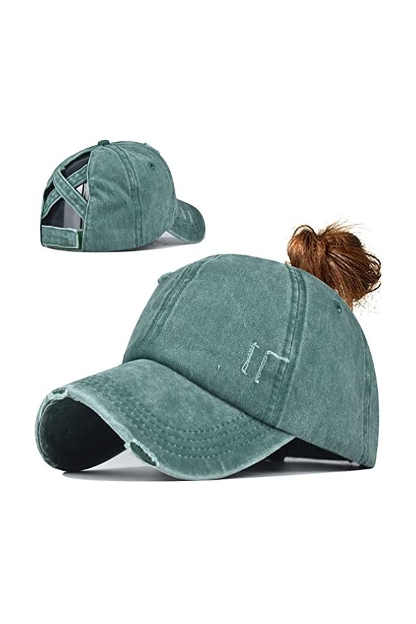 Queue de Cheval Casquette de Baseball Léger Réglable Séchage Rapide Respirante Anti-Soleil Casquette de Baseball pour Femme e