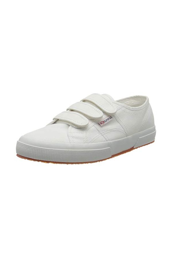 Superga Femme 2750-cot3strapu Chaussures de Gymnastique, Blanc White, 39.5 EU