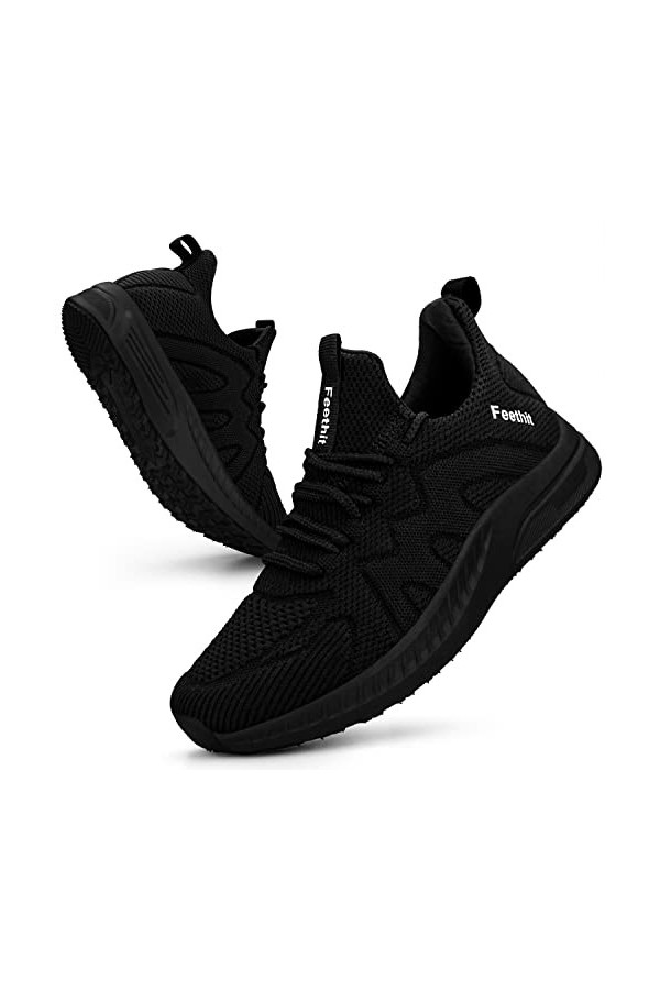 Feethit Chaussures de Sport Femme Respirant Légère de la Mode de Marche Fitness Tennis Outdoor Gym Sneakers Parang 40