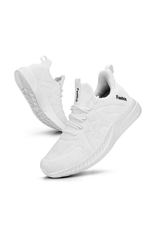 Feethit Chaussures de Sport Femme Respirant Légère de la Mode de Marche Fitness Tennis Outdoor Gym Sneakers Parang 40