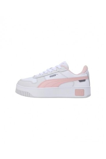 Puma Women Carina Street Sneakers, Puma White-Rose Dust-Feather Gray, 36 EU