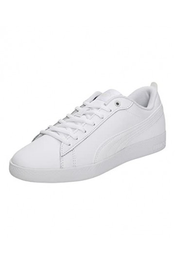 Puma Women Puma Smash Wns V2 L Sneakers, Puma White-Puma White, 40 EU