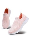 HKR Baskets à enfiler en mousse à mémoire de forme pour femme - Chaussures de sport confortables à enfiler, 36 EU