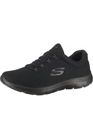 Skechers Summits Sneaker Femme, Noir Schwarz 01 , 40