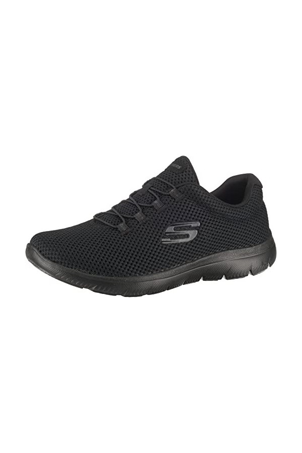 Skechers Summits Sneaker Femme, Noir Schwarz 01 , 40