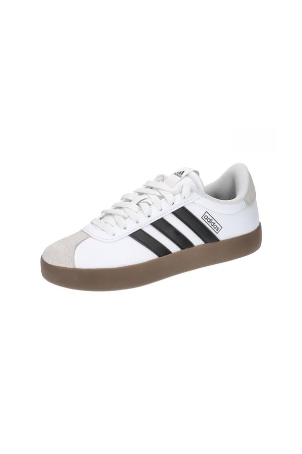 adidas Femme VL Court 3.0 Low Basket, Cloud White/Core Black/Grey One, 38 EU
