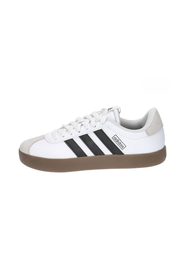 adidas Femme VL Court 3.0 Low Basket, Cloud White/Core Black/Grey One, 38 EU