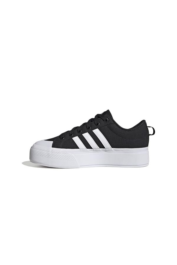 adidas Femme Bravada 2.0 Platform Shoes Vulcanized Low, Core Black/FTWR White/Core Black, 36 2/3 EU
