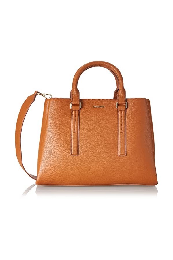 Calvin Klein CK Elevated Tote MD, Fourre-Tout Femme, Marron, Taille Unique
