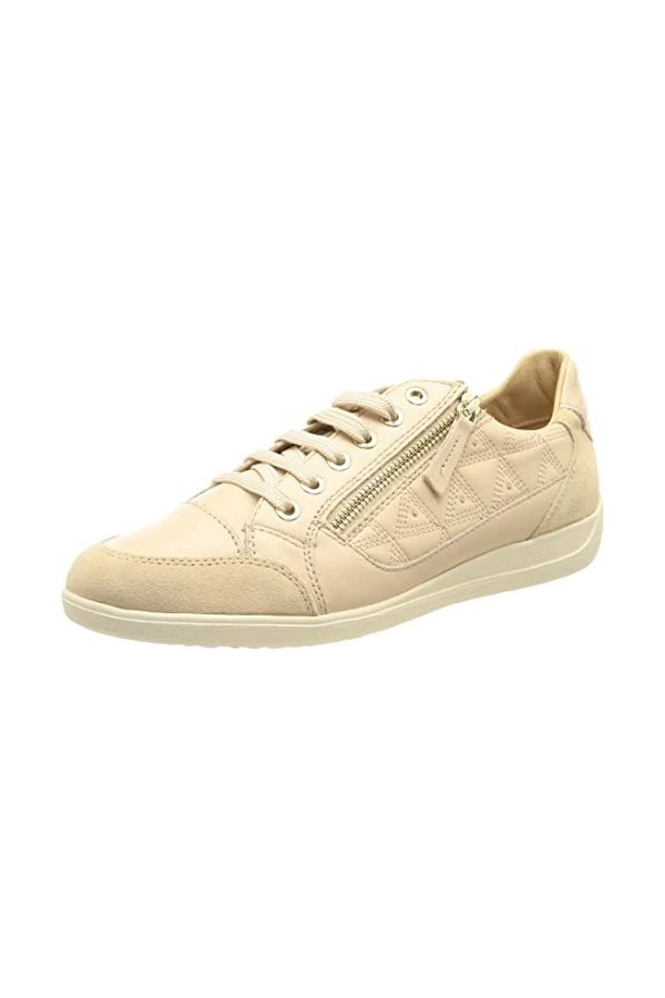 Geox Femme D Myria C Sneakers, White/Off White, 39 EU