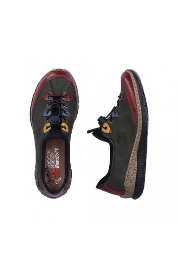 Rieker Femme N3271 Basket, Multicolour, 39 EU