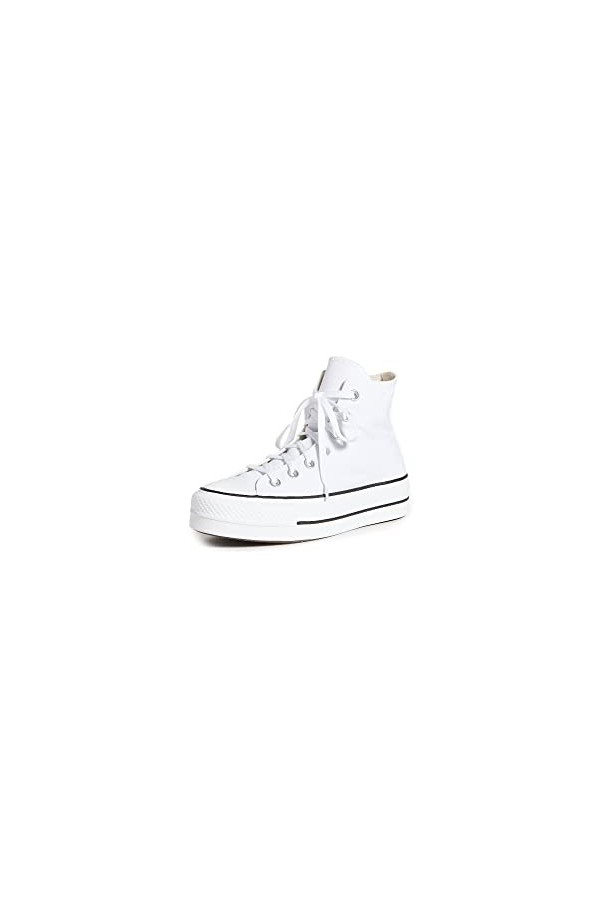 Converse Femme Chuck Taylor Ctas Lift Hi Baskets, Noir Blanc Blanc, 42 EU