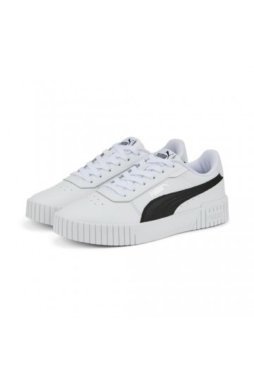 Baskets PUMA Damen Carina 2.0, Blanc Blanc Argent, 39 EU