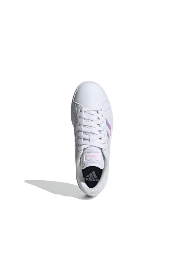 adidas Femme Grand Court Base 2.0 Basket, Ftwr Blanc Ftwr Blanc Clear Rose, 37 1/3 EU