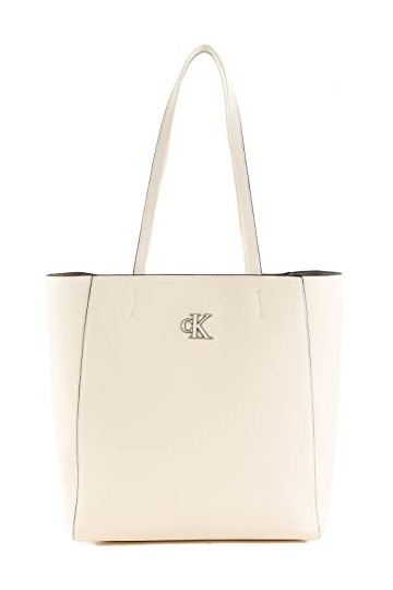 Calvin Klein CKJ Minimal Monogram Shopper32 Warm White