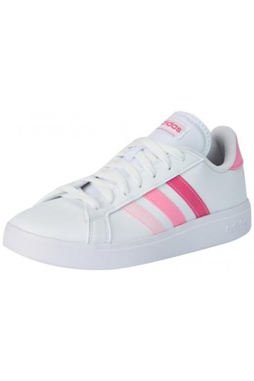 adidas Femme Grand Court Base 2.0 Basket, Noyau Ivoire Noir Rouge Solaire, 38 EU