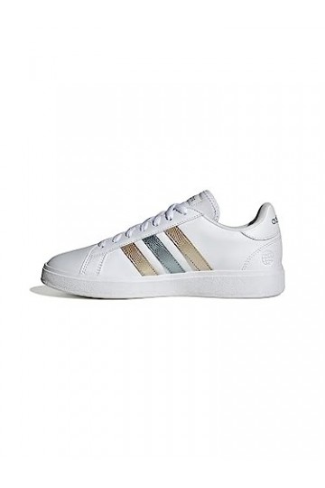adidas Femme Grand Court Base 2.0 Sneakers, Ftwr Blanc Magic Gris Met Wonder Or Met, 36 2/3 EU