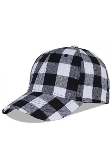 SEAUR Casquette de baseball à carreaux unisexe Casquette de baseball réglable Hommes Femmes Hip hop Cap Women Men Chapeua Eté