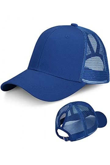 LIVACASA Casquette de Baseball Femme Fille en Maille Respirante légère Réglable Anti-Soleil à Arrière en Filet pour Queue de 