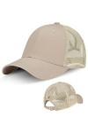 LIVACASA Casquette de Baseball Femme Fille en Maille Respirante légère Réglable Anti-Soleil à Arrière en Filet pour Queue de 