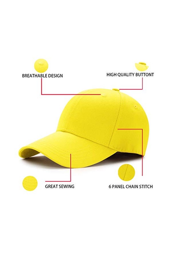 Bakicey Sports Casquette de Baseball Homme Femme Respirante Légère Réglable Anti-Soleil Cap Baseball Caps Unisex Golf Hat Cam
