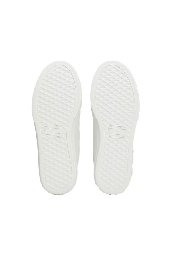 Tommy Jeans Femme TJW Cupsole Sneaker ESS Baskets à Semelle Cuvette, Moderate Blue, 42 EU