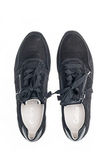 Gabor Chaussures basses pour femme, semelle lâche, Best Fitting, Noir , 40.5 EU